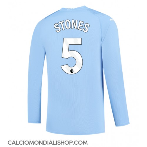Maglie da calcio Manchester City John Stones #5 Prima Maglia 2023-24 Manica Lunga